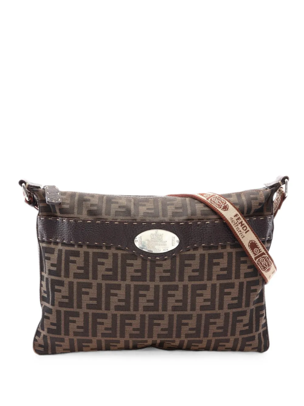 Fendi Pre-Owned 2000s Selleria Zucca shoulder bag - Marrone
