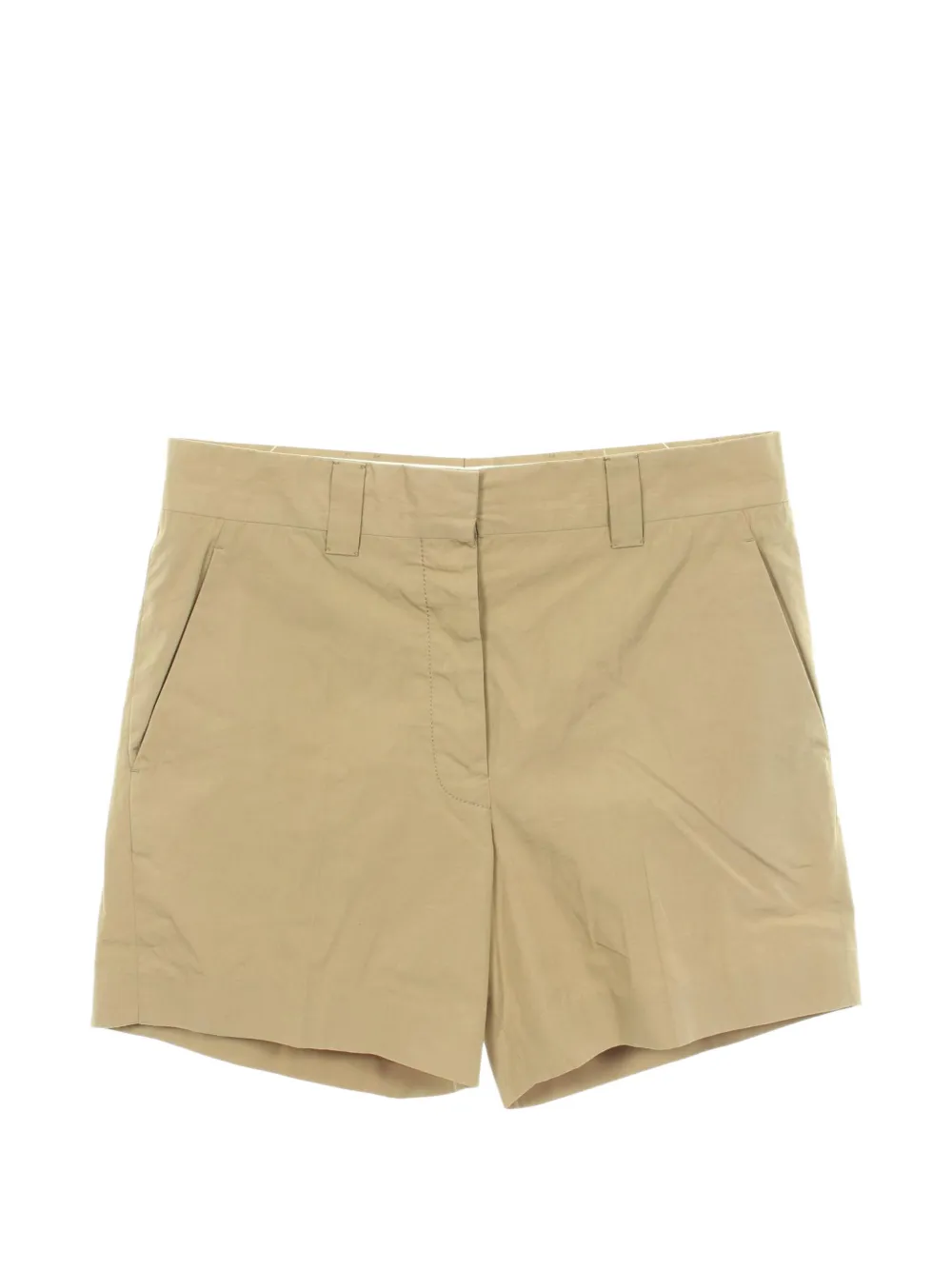 Miu Miu Pre-Owned 2010s logo-embroidered shorts - Toni neutri