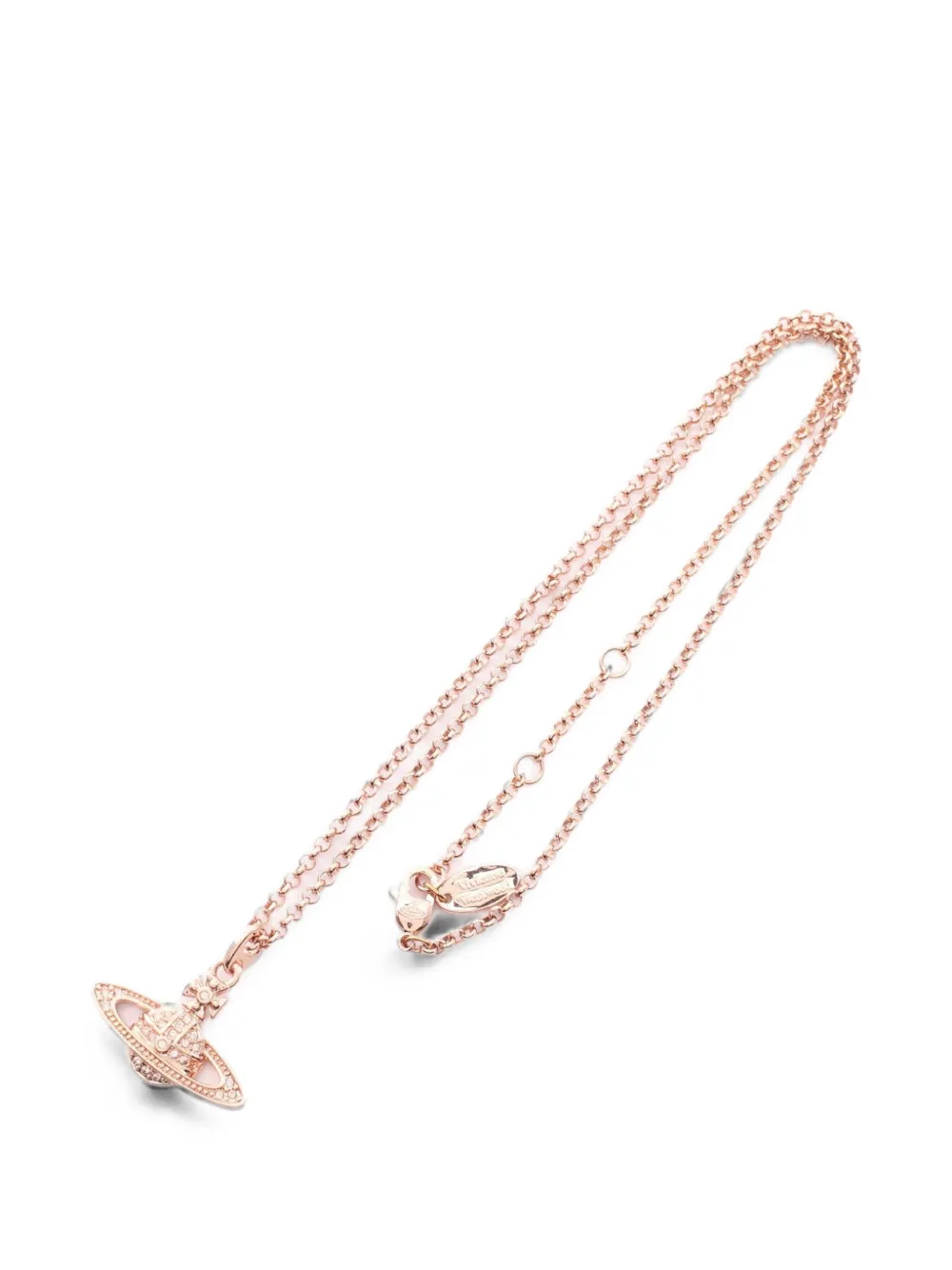 Vivienne Westwood Pre-Owned Mini Bas Relief rhinestone necklace - Rosa