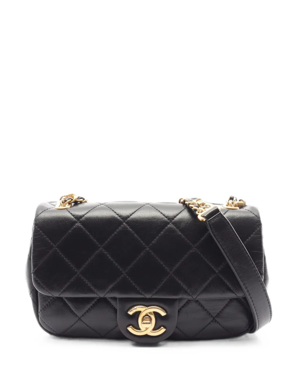 CHANEL Pre-Owned 2020-2021 Matelassé chain shoulder bag - Nero