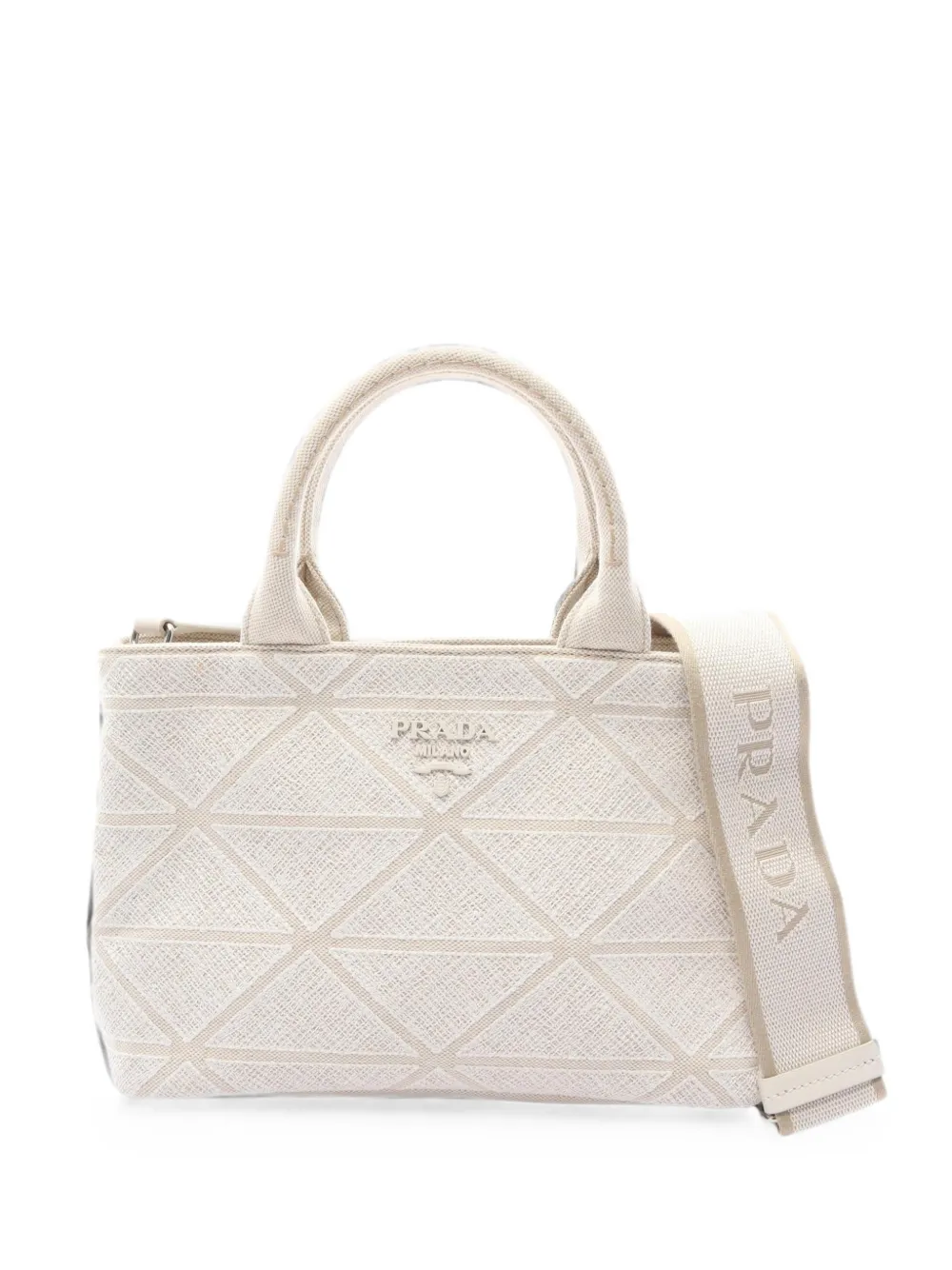 Prada Pre-Owned 2010s Canapa tote bag - Toni neutri