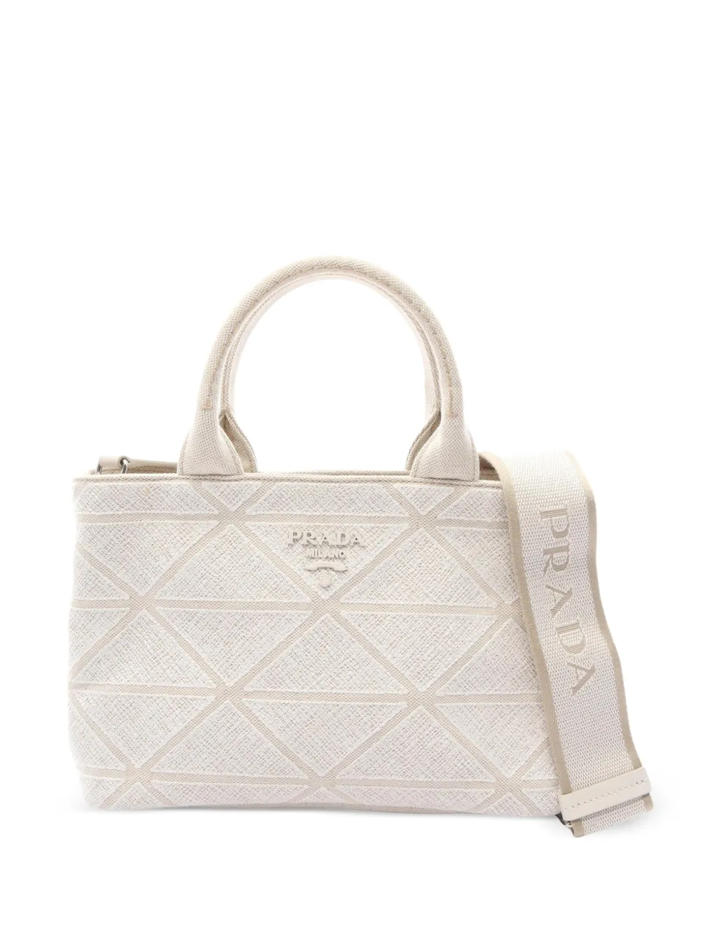 Prada Pre-Owned 2010s Canapa tote bag - Toni neutri
