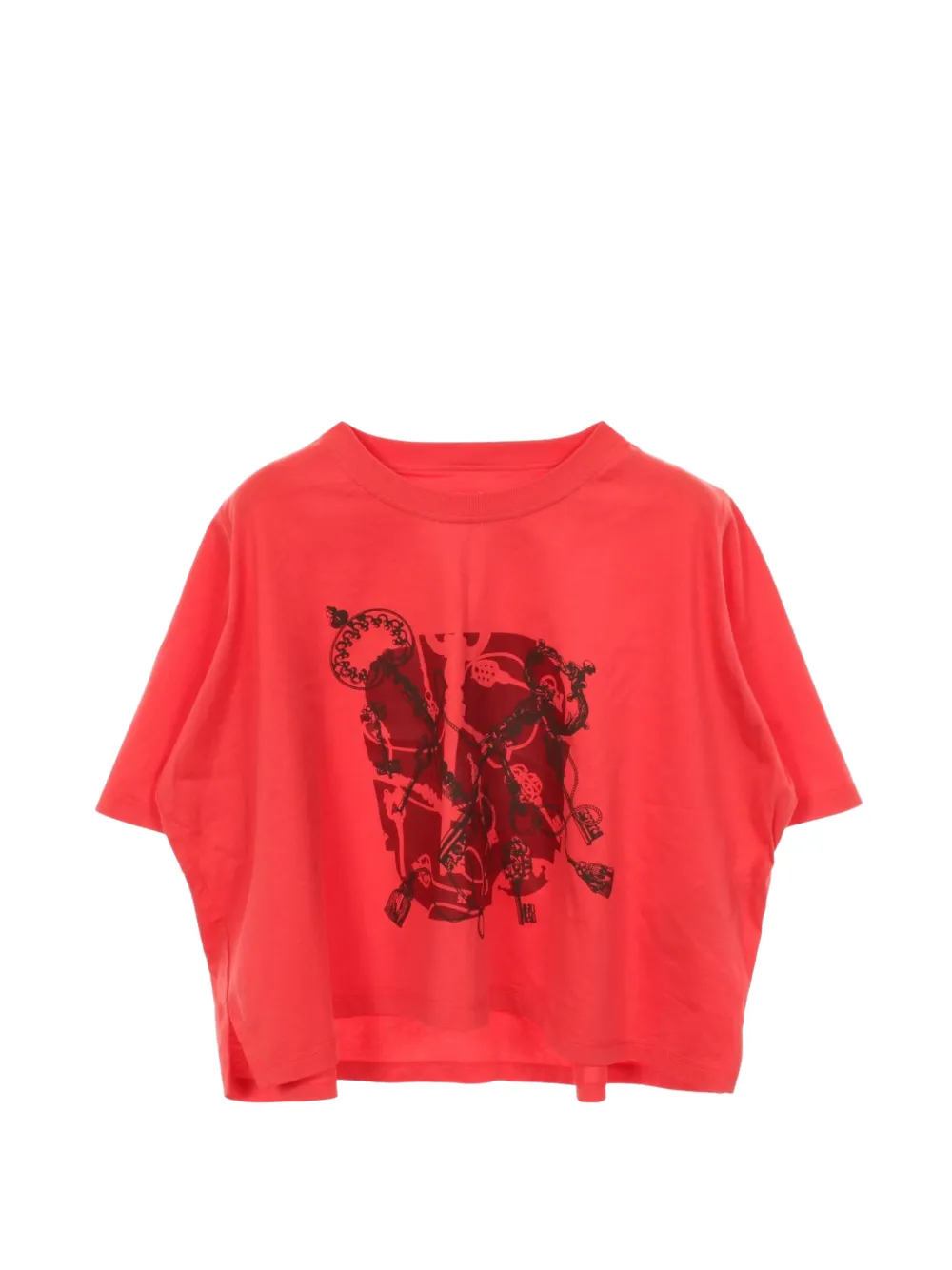 Hermès Pre-Owned 2010s Cartouche Leclere T-shirt - Red