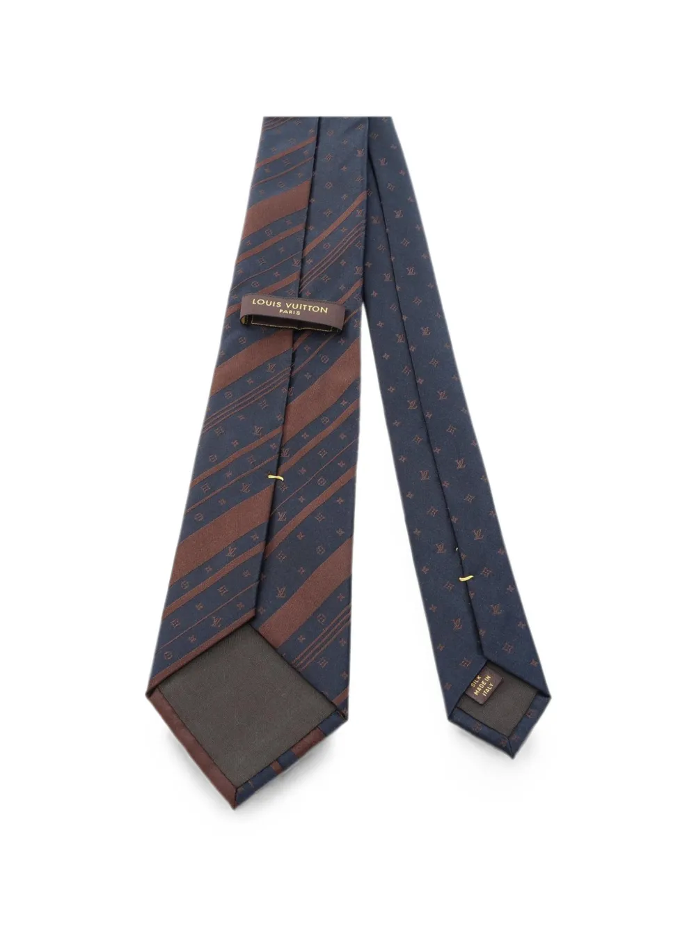 Louis Vuitton Pre-Owned 2010s Monogram striped tie - Blau