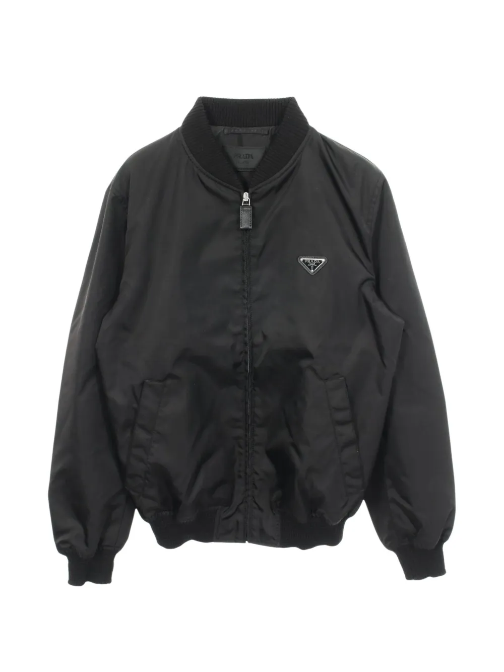 Prada Pre-Owned 2010s Re-Nylon bomber jacket - Nero