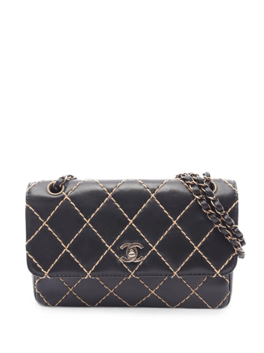 CHANEL Pre-Owned 2000-2002 Wild Stitch shoulder bag - Black