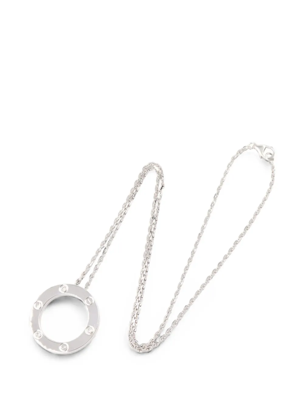Cartier 2010s Love Circle diamond necklace - Argento