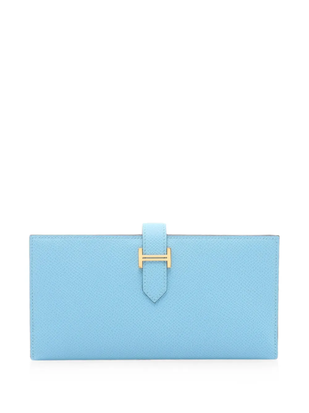 Hermès Pre-Owned 2022 Béarn Soufflé long wallet - Blu