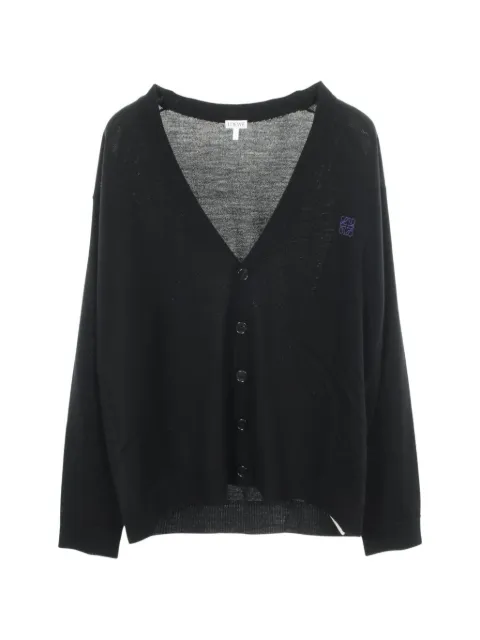 Loewe Pre-Owned 2020s Anagram-embroidered cardigan