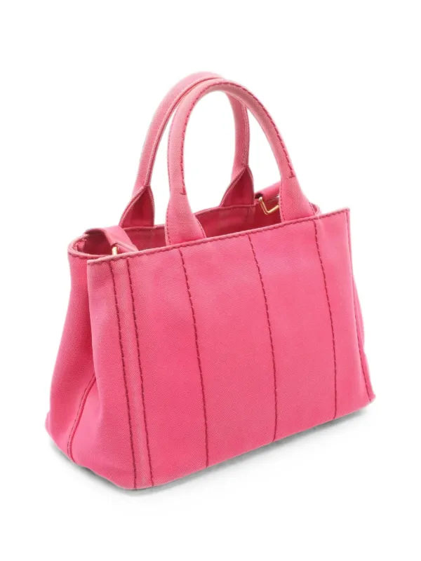 Prada Pre-Owned 2000s カナパ 2way ハンドバッグ ミニ | ピンク 