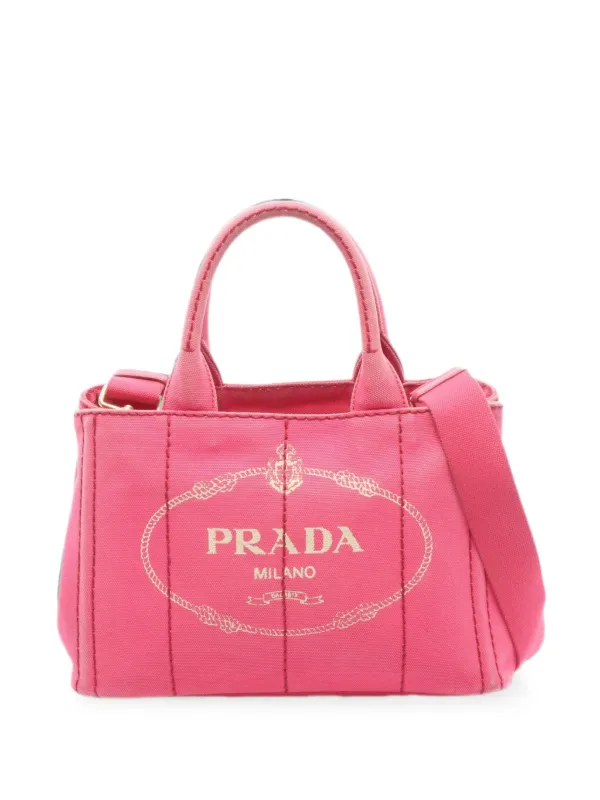Prada Pre-Owned 2000s カナパ 2way ハンドバッグ ミニ | ピンク 