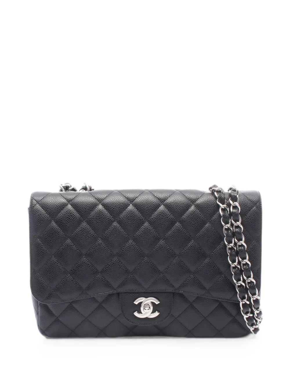CHANEL Pre-Owned 2008-2009 Caviar matelassé shoulder bag - Nero