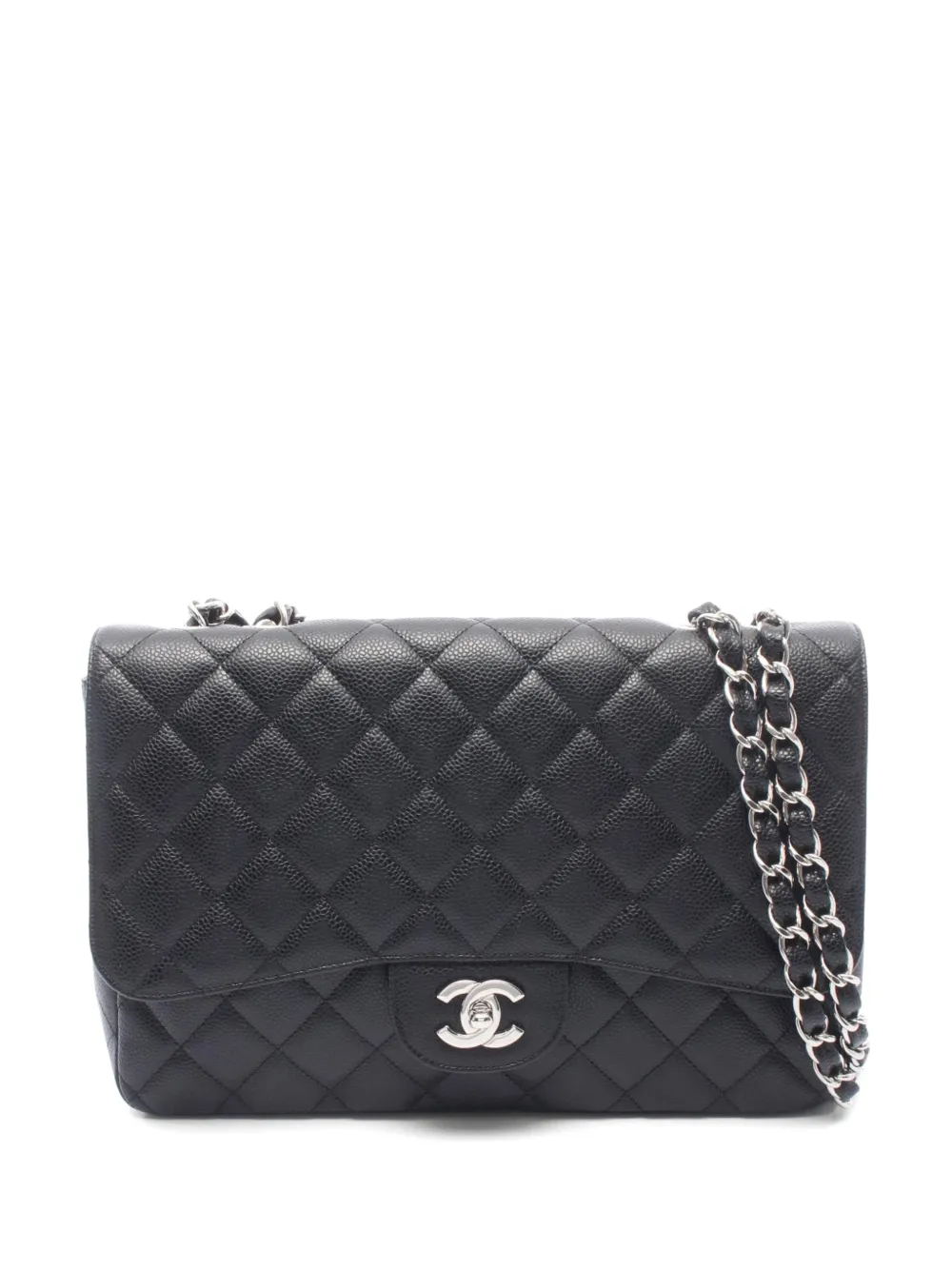 CHANEL Pre-Owned 2008-2009 Caviar matelassé shoulder bag - Black