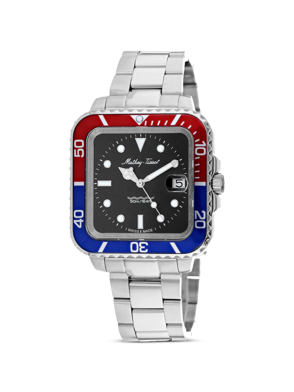 Mathey Tissot 40mm square-face watch - Nero