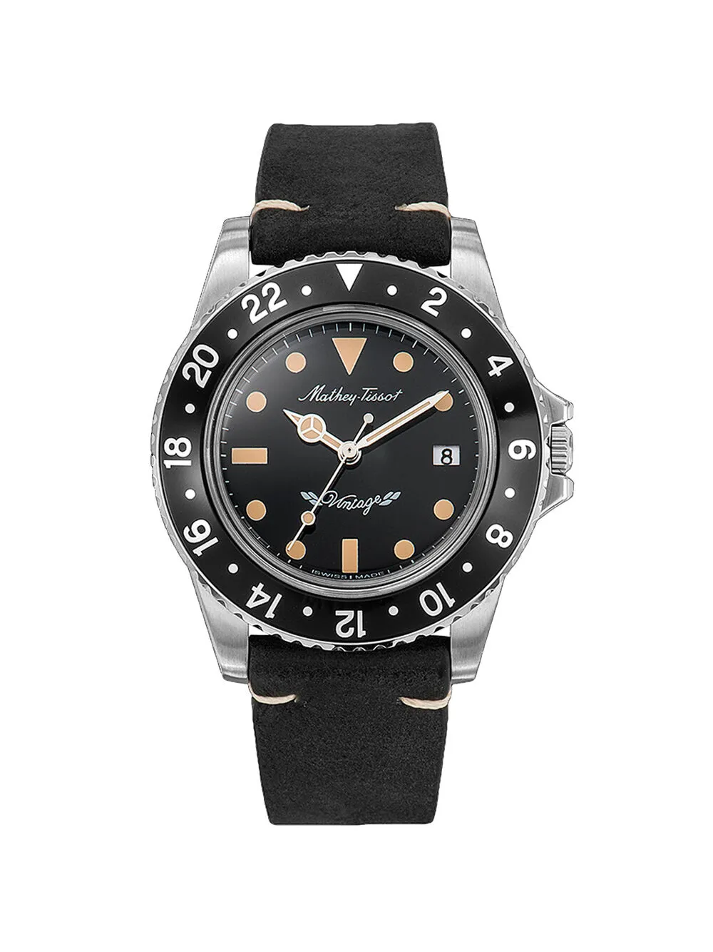 Mathey Tissot Orologio Vintage 40mm - Nero