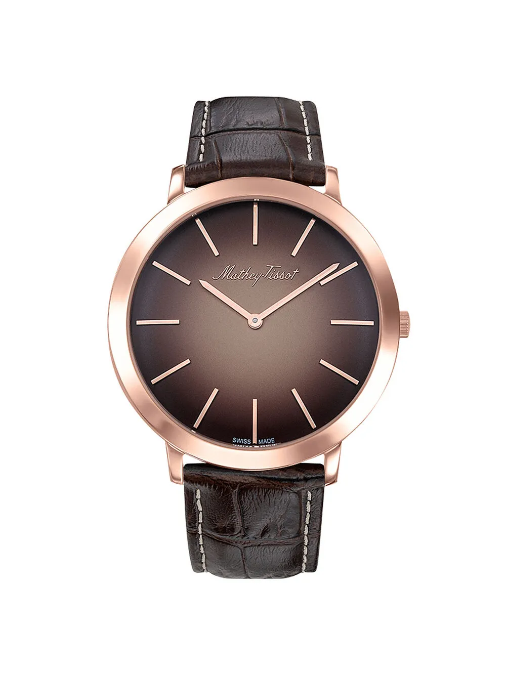 Mathey Tissot Darius 42mm watch - Marrone