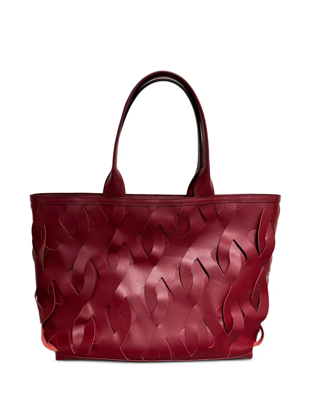 Kata Szegedi Roads woven leather tote bag