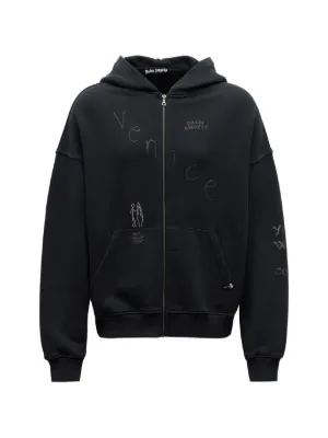 AMIRI ジップアップ パーカー | ブラック | FARFETCH JP
