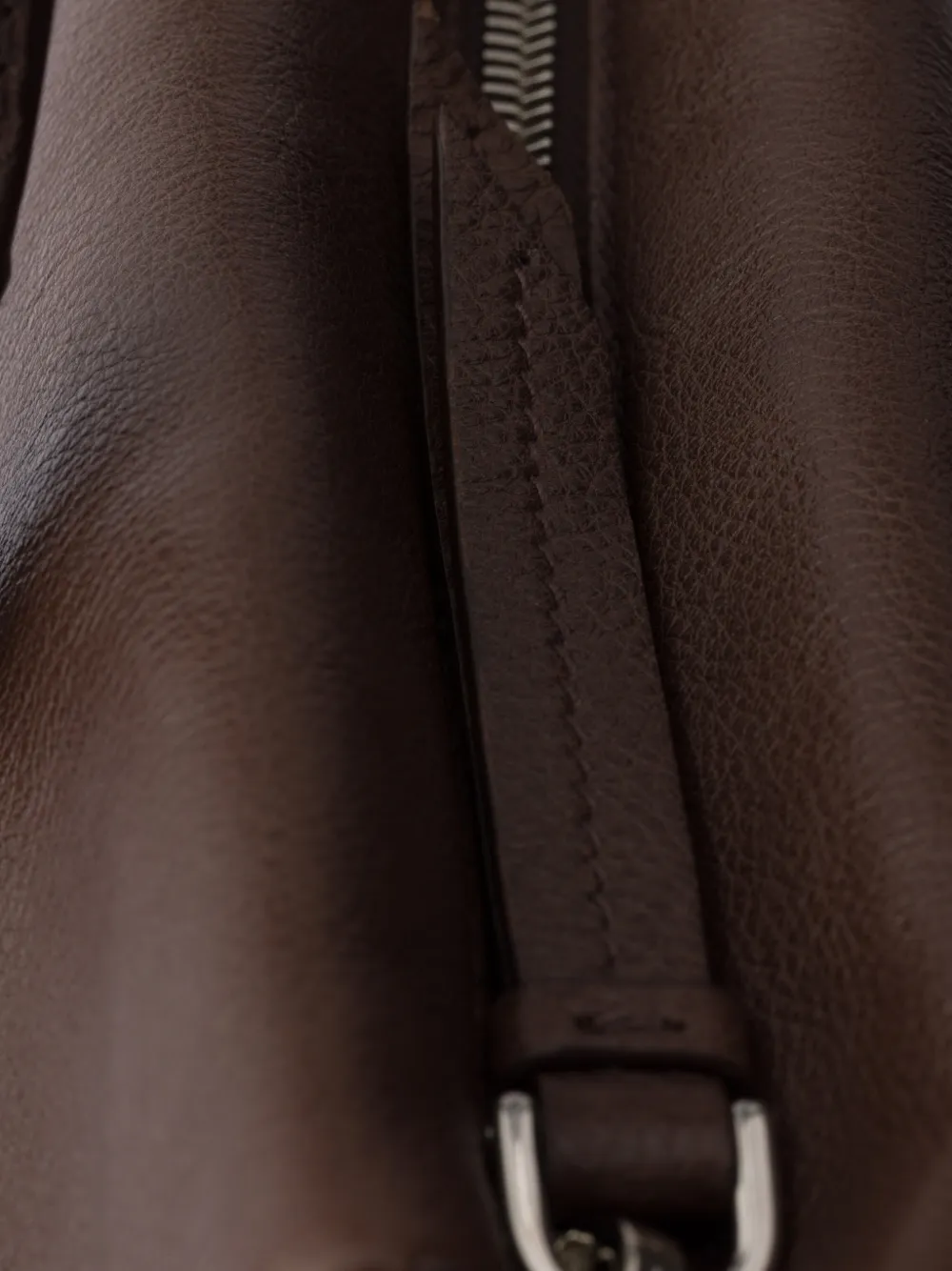 Prada Leren shopper met gesp-detail Bruin