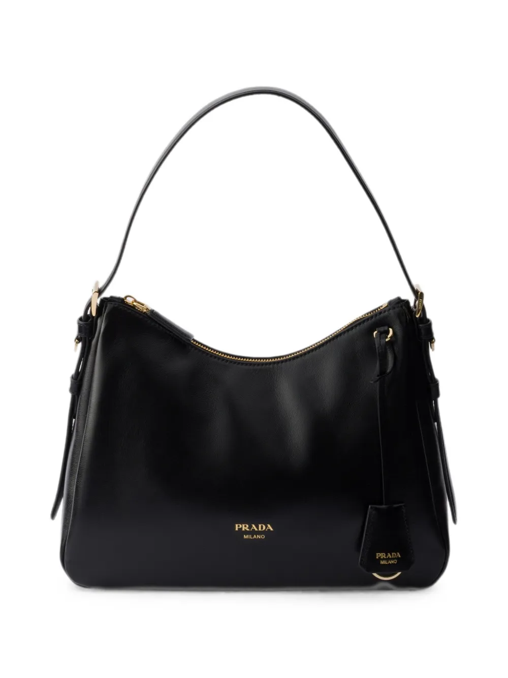 Prada Aimée medium leather shoulder bag - Nero