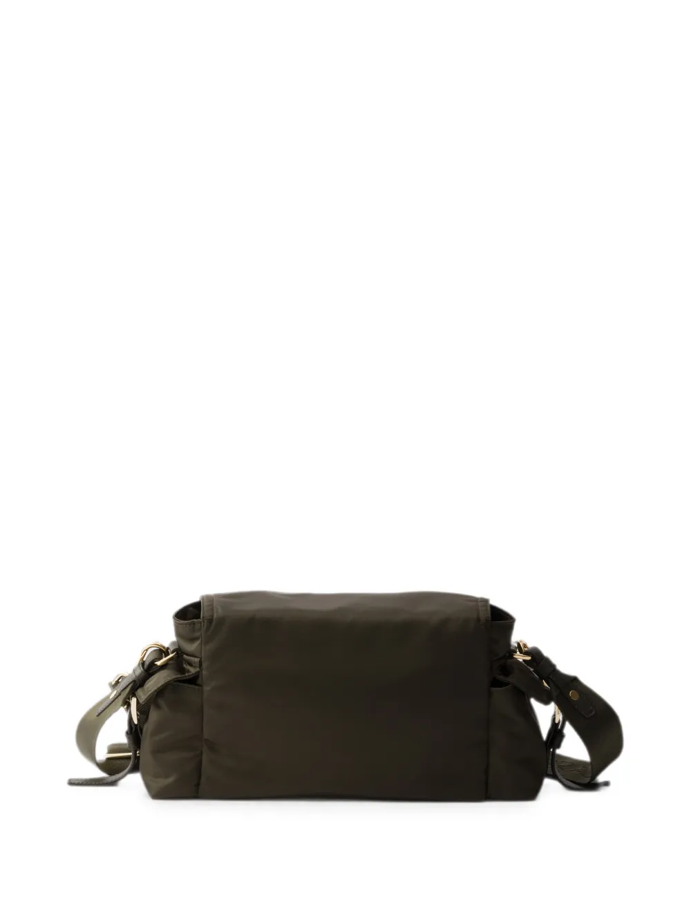 Prada Explore Re-Nylon medium schoudertas met klep Groen