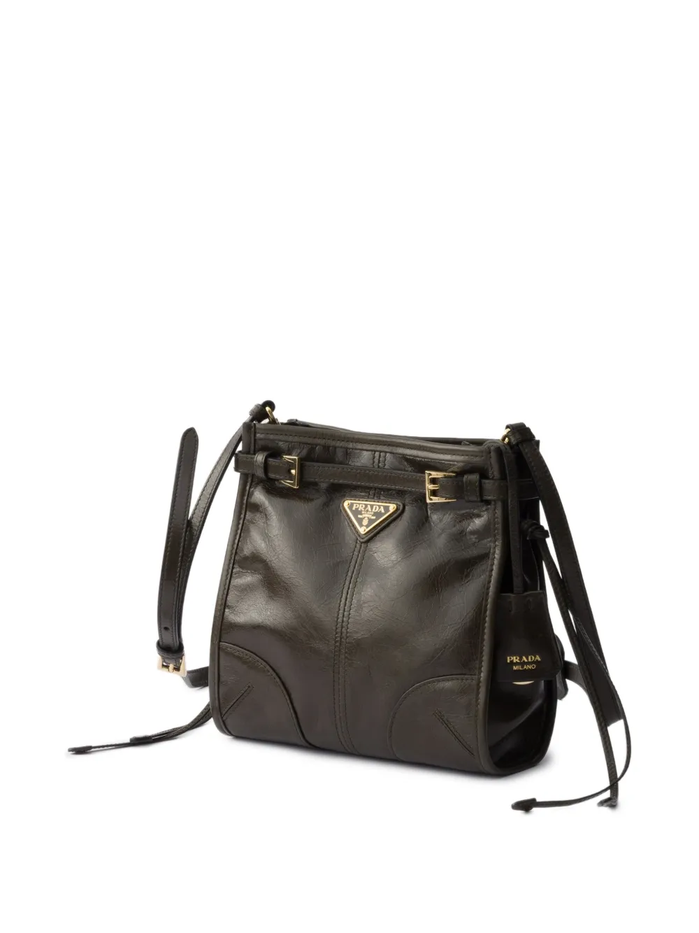 Prada Bonny leren mini-schoudertas Groen