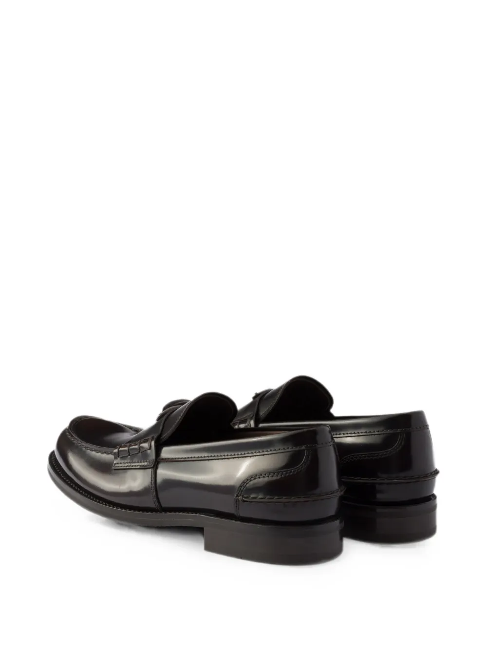 Prada Sneakers van geborsteld leer Bruin