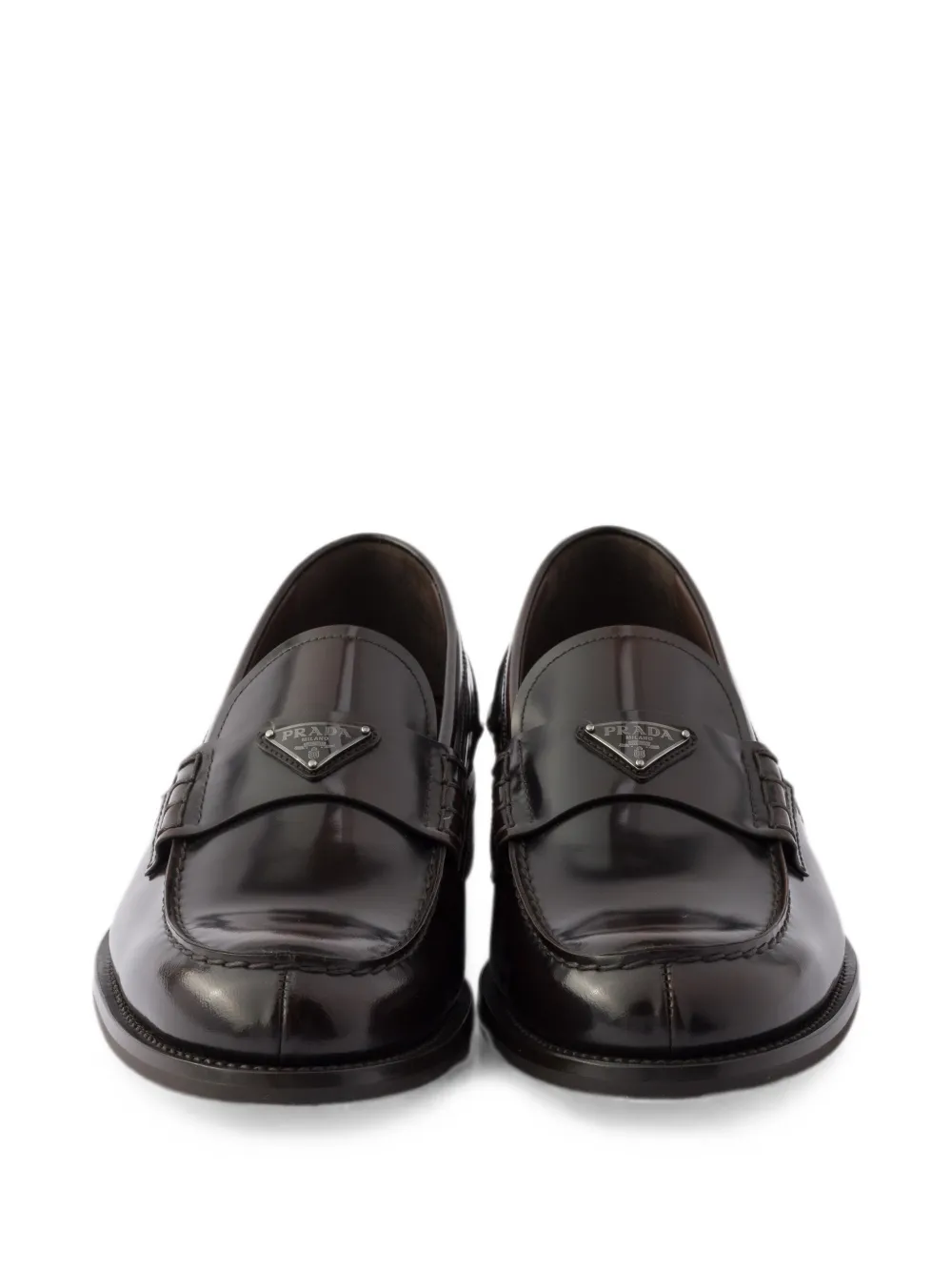 Prada Sneakers van geborsteld leer Bruin