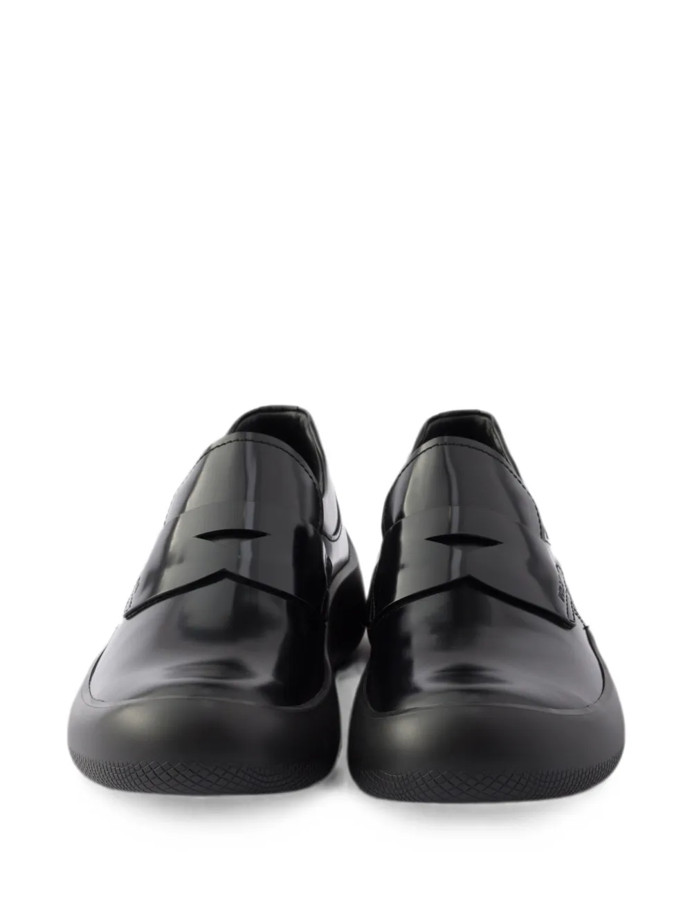Prada Sneakers van geborsteld leer Zwart