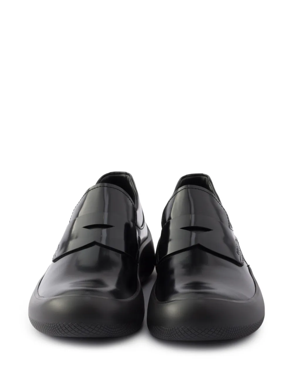 Prada Sneakers van geborsteld leer Zwart