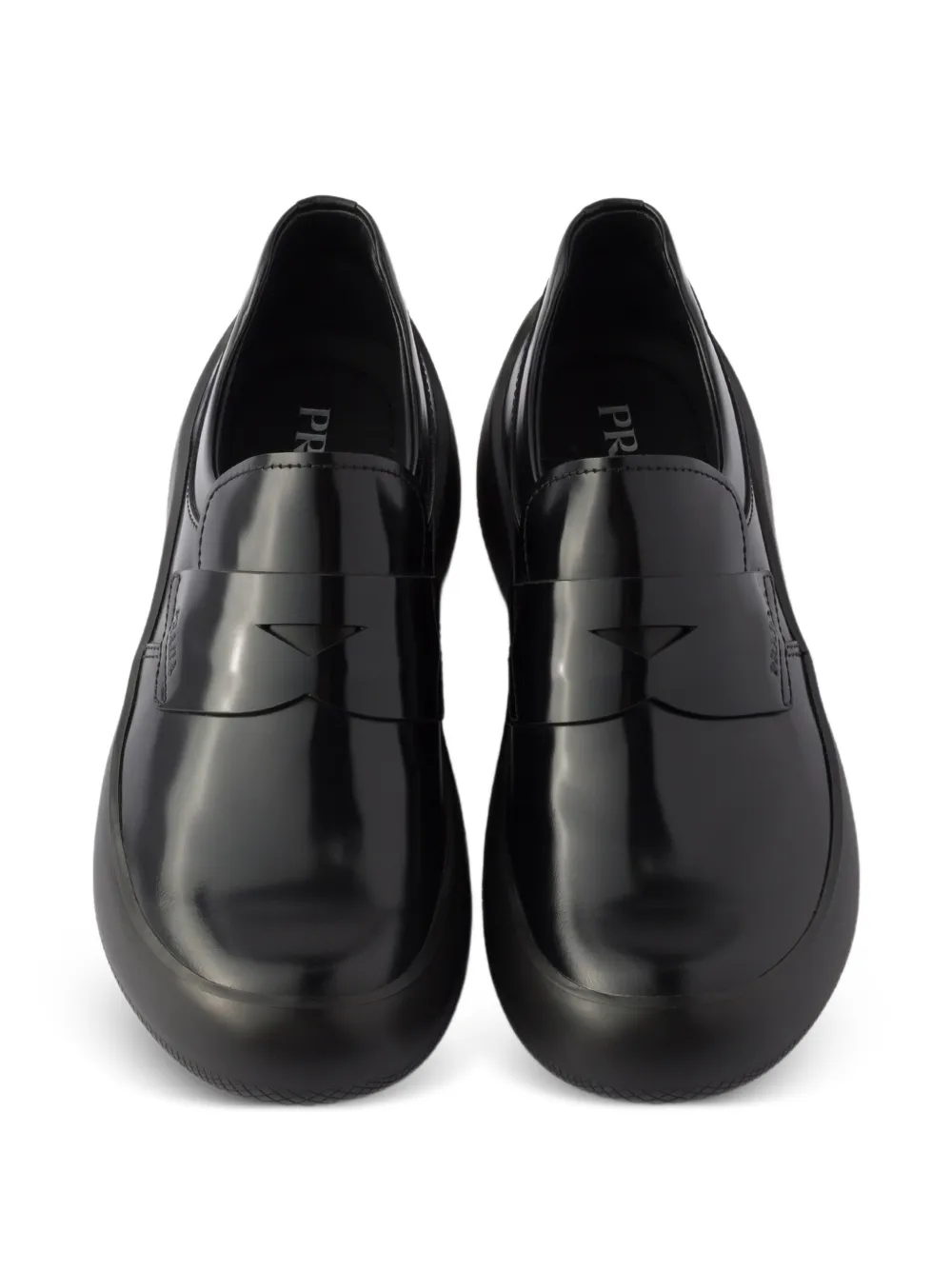 Prada Sneakers van geborsteld leer Zwart