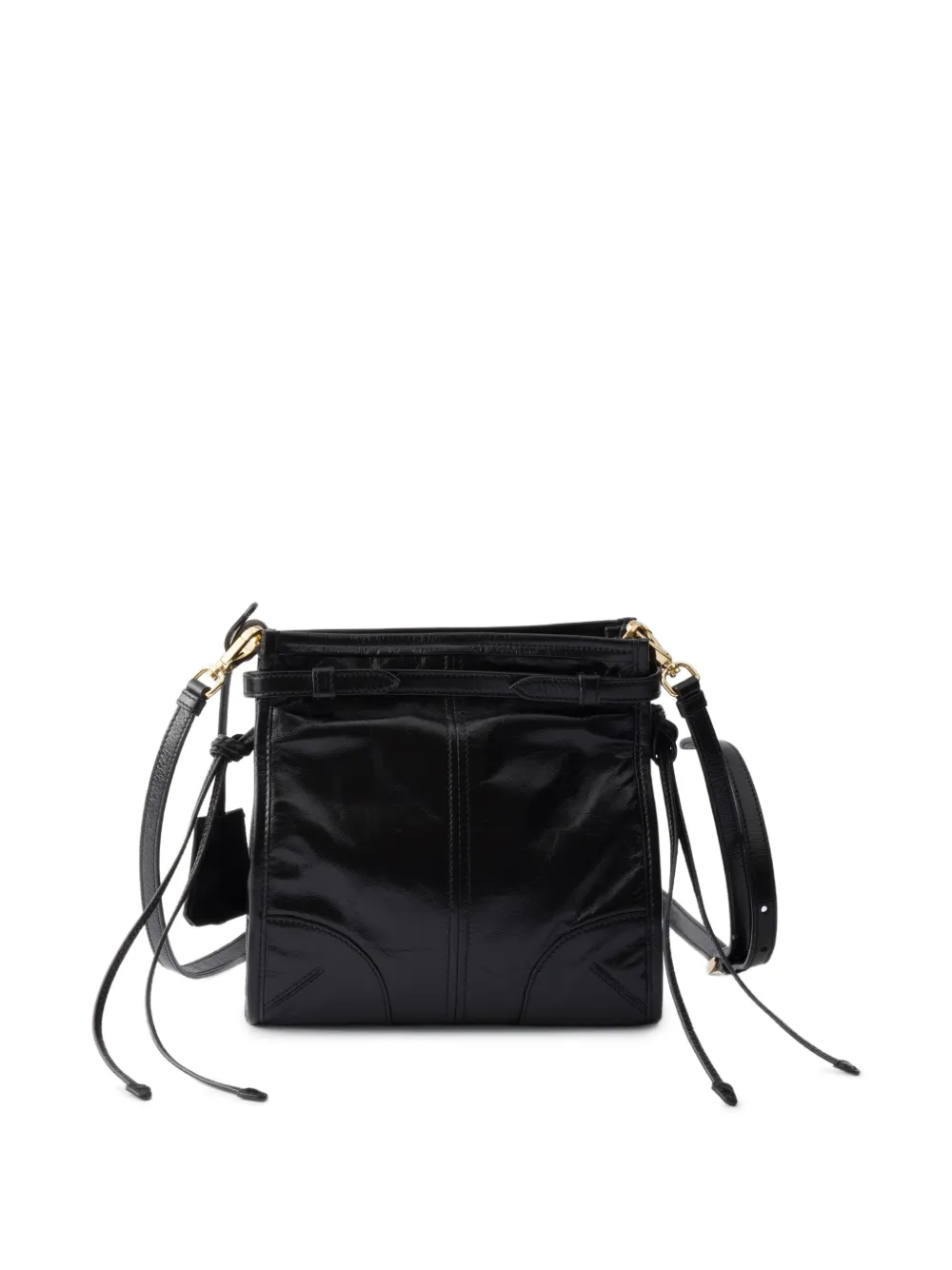 Prada Bonny leren mini-schoudertas Zwart