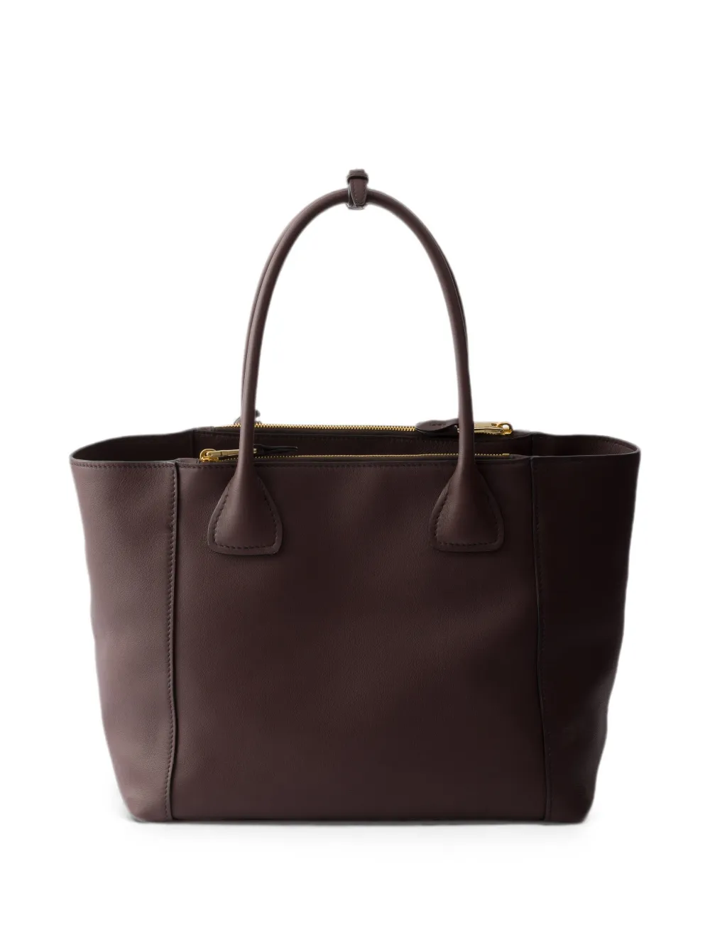 Prada Leren shopper Bruin
