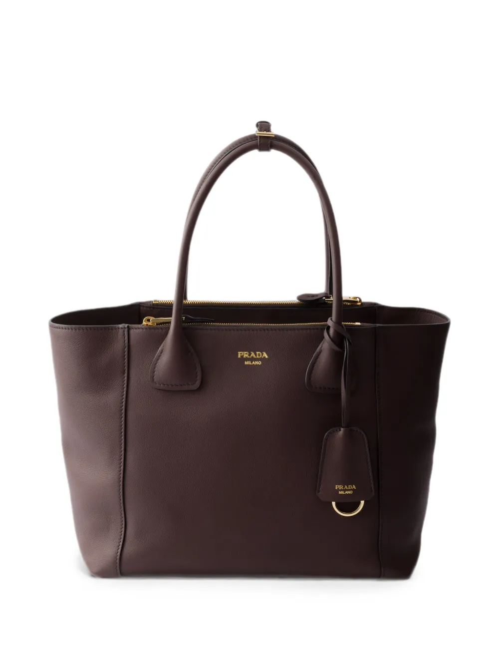 Prada large leather tote bag · OS