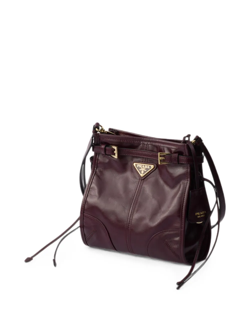 Prada Bonny leren mini-schoudertas Rood