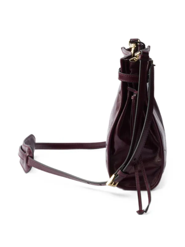 Prada Bonnie Leather Mini Shoulder Bag | Red | FARFETCH