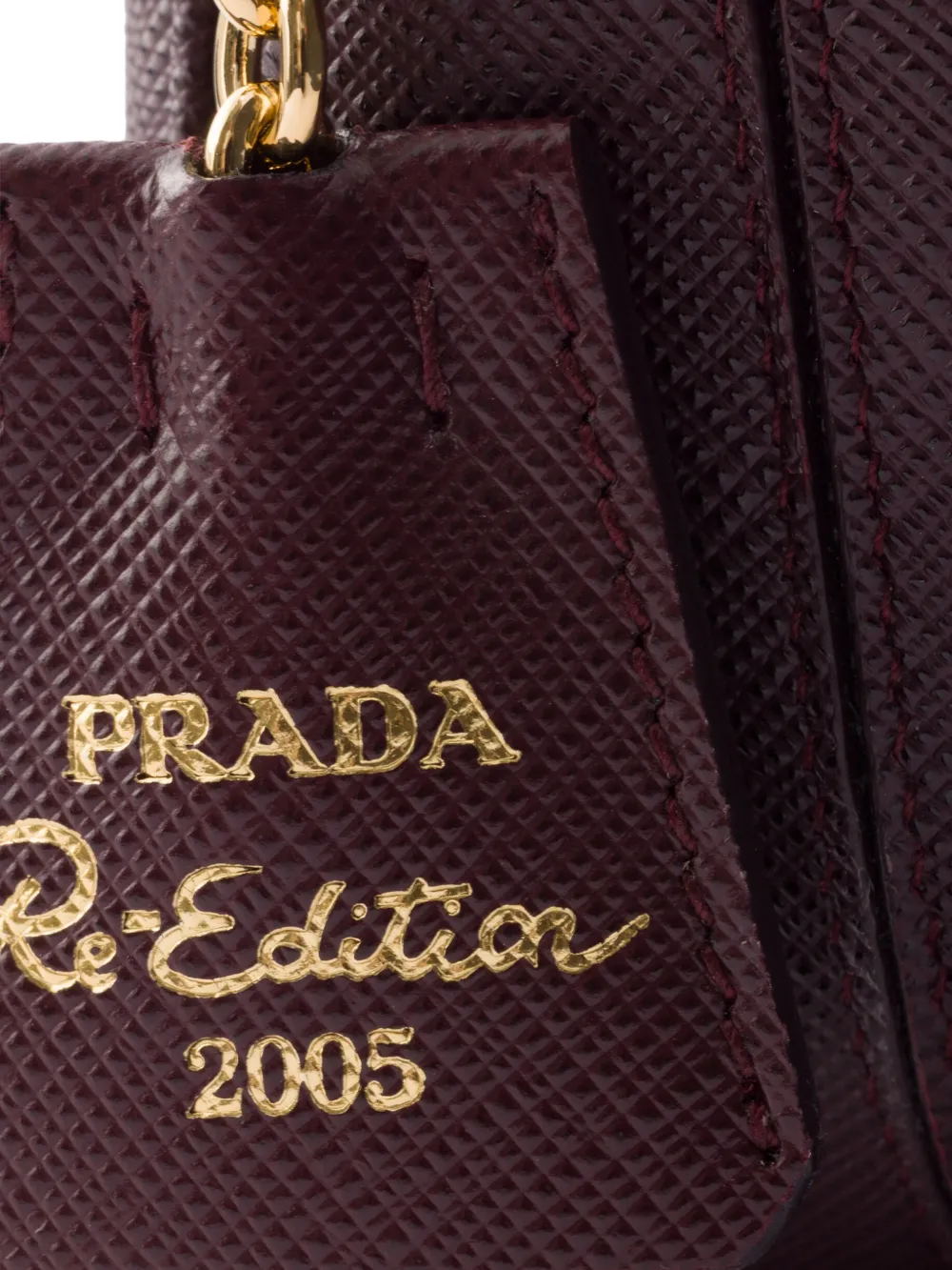 Prada Re-Edition 2005 schoudertas van saffiano leer Paars