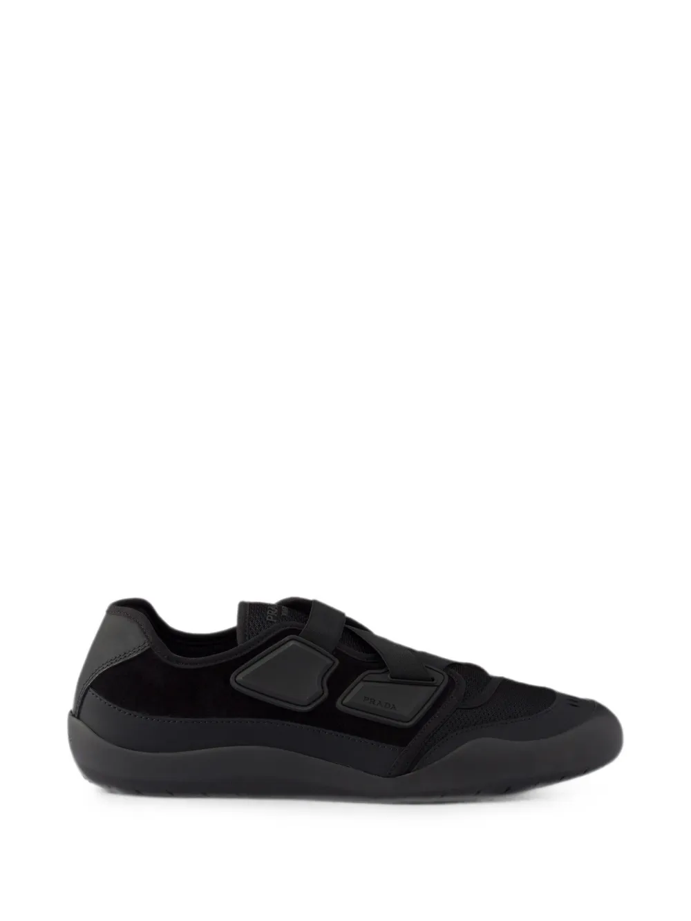 Prada Speedrock leren sneakers met mesh Zwart