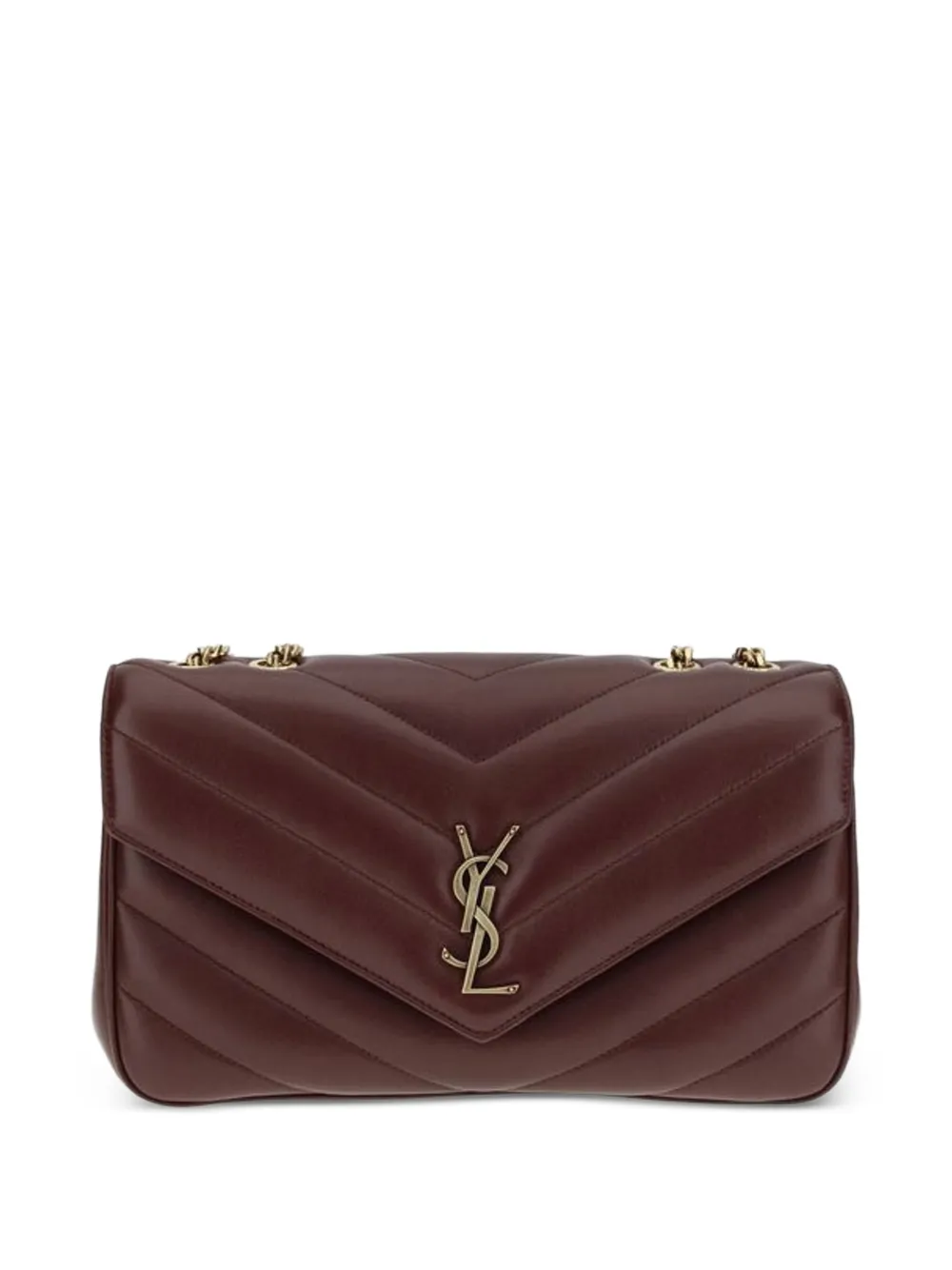 Saint Laurent Mittelgroße Loulou Schultertasche - Rot