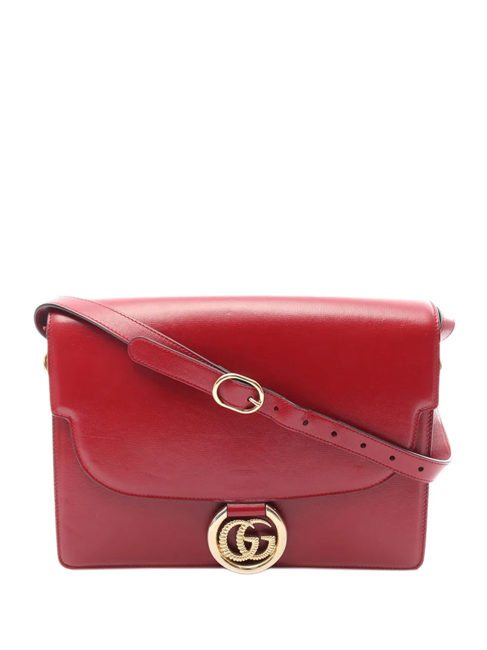 Gucci Pre-Owned Borsa a spalla GG Ring Torchon media in pelle di vitello 2016-2026 - Rosso