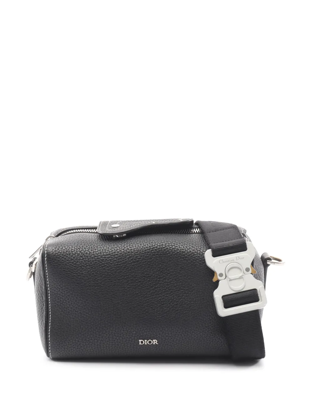 Christian Dior Pre-Owned Borsa a tracolla Lingot 22 in pelle di vitello 2021-2026 - Nero