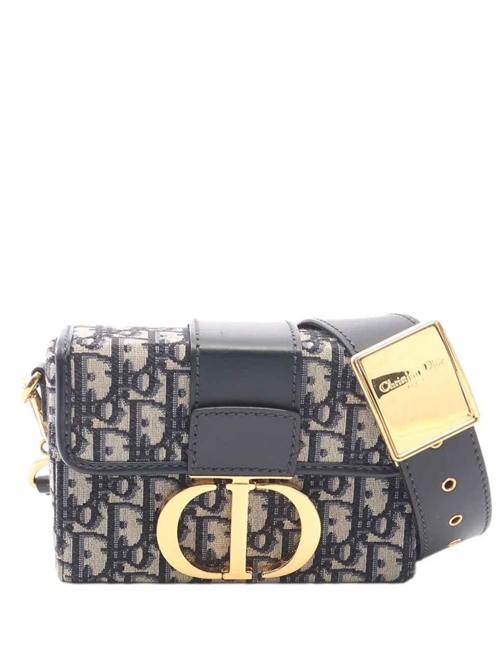 Christian Dior Pre-Owned 2010-2026 Oblique 30 Montaigne Box Bag crossbody bag - Blue