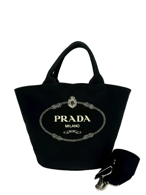 Prada Pre-Owned 2013-2026 Canapa Convertible Shopping satchel