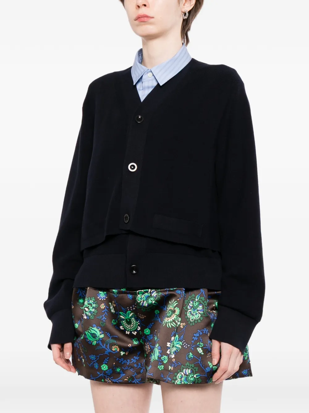 sacai Gelaagd vest Zwart