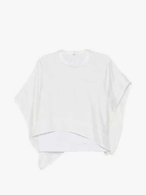 sacai layered-design crew-neck top