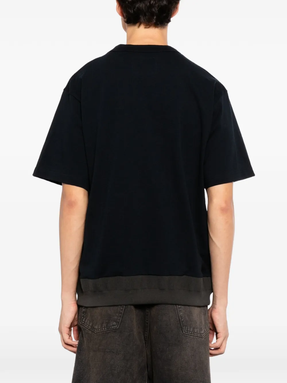 sacai Katoenen T-shirt Blauw