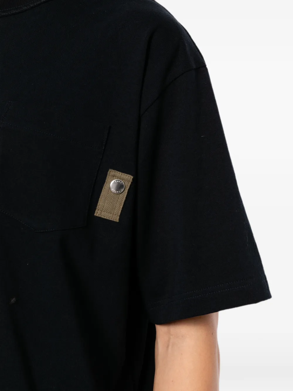 sacai Katoenen T-shirt Blauw