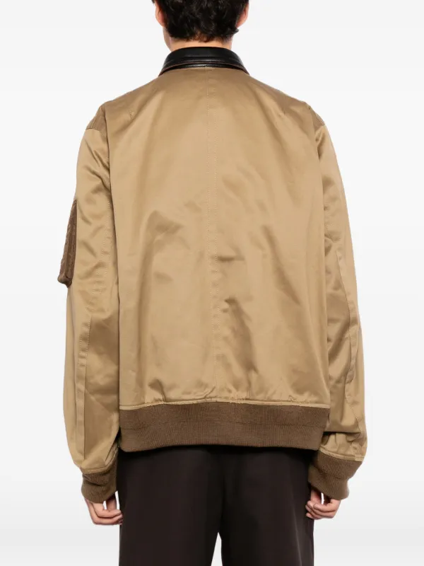 Sacai Cotton Chino Blouson | Neutrals | FARFETCH