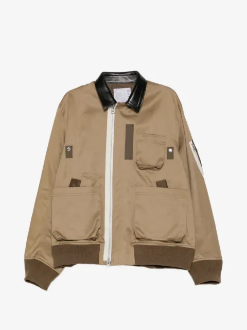 sacai cotton chino blouson