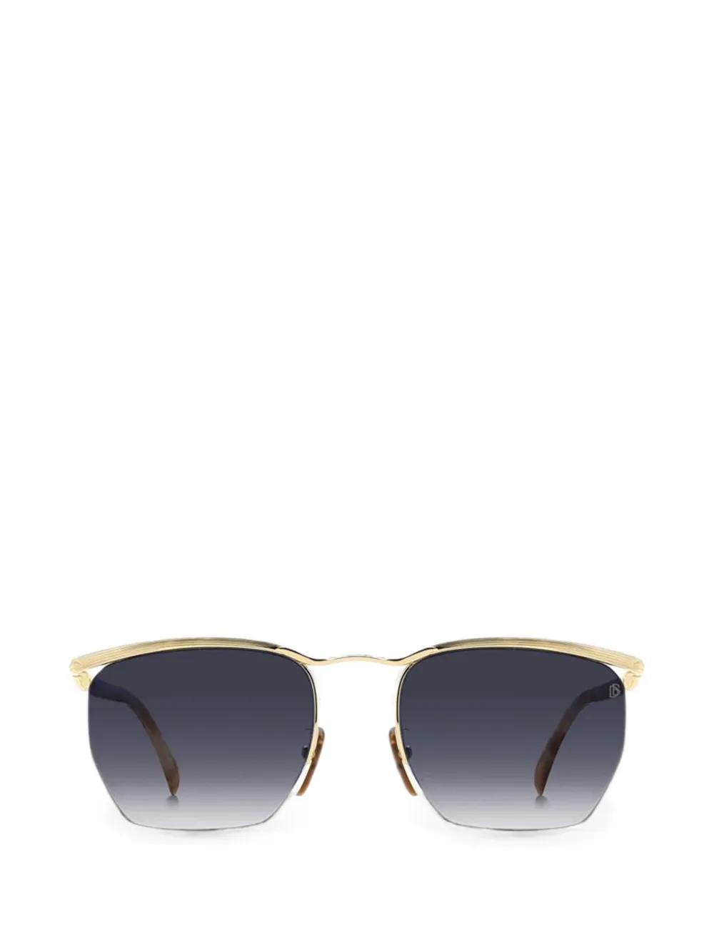 Eyewear by David Beckham Zonnebril met geometrisch montuur Goud